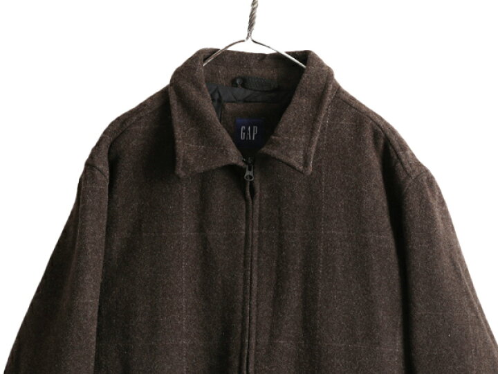 楽天市場】00s OLD GAP チェック 中綿 ウール ジャケット メンズ M  