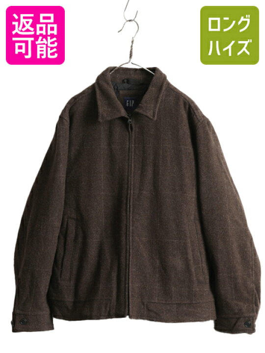 楽天市場】00s OLD GAP チェック 中綿 ウール ジャケット メンズ M  