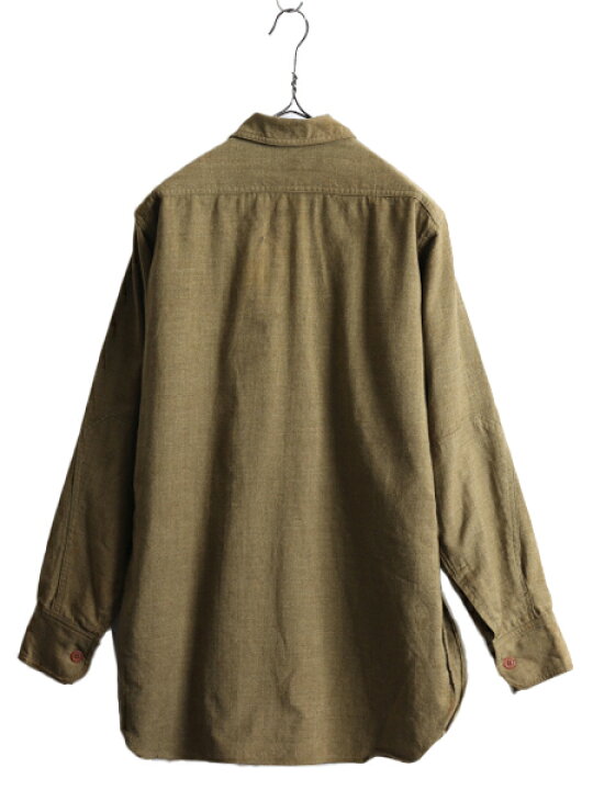 楽天市場】30s 米軍実物 US ARMY M-1934 長袖 ウール シャツ メンズ L  