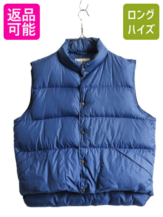 楽天市場】90s エルエルビーン ナイロン ダウン ベスト メンズ XL 古着 
