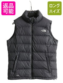 【5/25 24h限定 P8倍&400円OFF!!】 ノースフェイス ヌプシ ダウン ベスト レディース M The North face アウトドア NUPTSE 700フィル フルジップ 重ね着 前開き パッカブル 黒| 古着 中古 ノース ブラック ダウンベスト ナイロンベスト ヌプシベスト ジップアップ ハイネッ