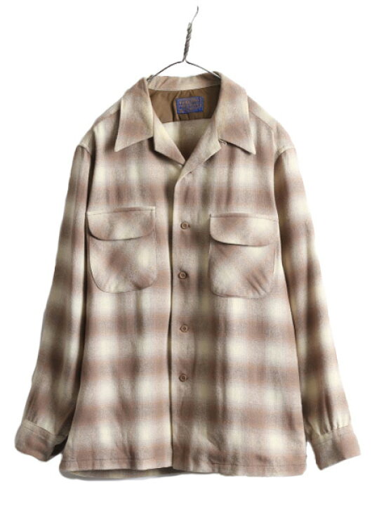 楽天市場】70s USA製 ペンドルトン オンブレ チェック ループ留め  