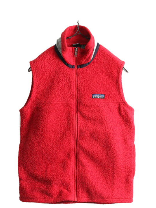 楽天市場】90s 96年製 USA製 パタゴニア フリースベスト キッズ 160cm  