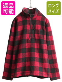 【6/7 最大半額×24h限定777円OFF!】 US企画 ノースフェイス ゴードン ライオンズ ハーフジップ フリース ジャケット メンズ L The North Face ブロック チェック プルオーバー| 中古 日本未発売 ノース フリースジャケット アウトドア ハイネック ワンポイント ロゴ刺繍 バ
