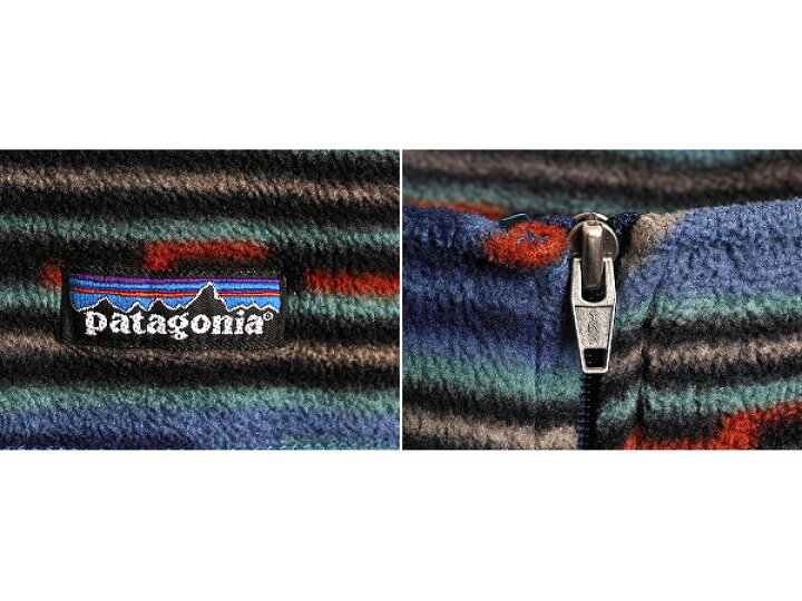 楽天市場】90s 94年製 USA製 パタゴニア ハーフジップ 総柄 シンチラ  
