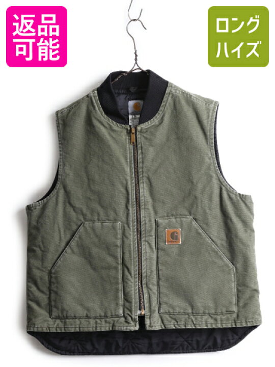 楽天市場】カーハート 中綿 ダック ベスト メンズ XL / 古着 CARHARTT 