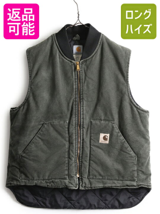 楽天市場】US企画 90s USA製 カーハート 中綿 ダック ベスト メンズ XL 