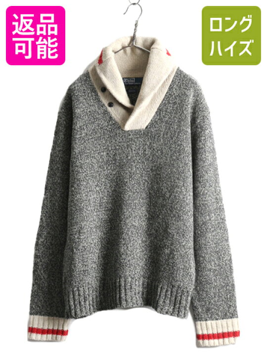 楽天市場】90s ポロ ラルフローレン ショールカラー ウール ニット  