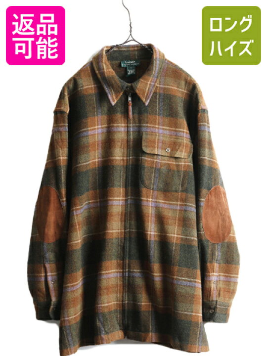 楽天市場】90s LAUREN ラルフローレン フルジップ チェック ラム  