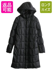 US企画 ノースフェイス ロング ダウン コート レディース XS / The North Face アウトドア パーカー ジャケット 550フィル キルティング 黒| 古着 中古 日本未発売 ノース ブラック ダウンコート ダウンジャケット ロングコート ナイロンジャケット フード ロング丈 アメカジ