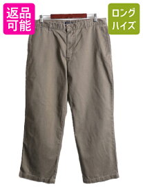 【4/25 24h限定 500円OFF&P8倍!!】 90s ドッカーズ リーバイス コットン チノ パンツ メンズ 36 30 / 古着 90年代 DOCKERS Levis スラックス ストレート ノータック カーキ 茶| 古着 中古 90's オールド Levi's トラウザー チノパン チノパンツ 2タック コットンパンツ ボト