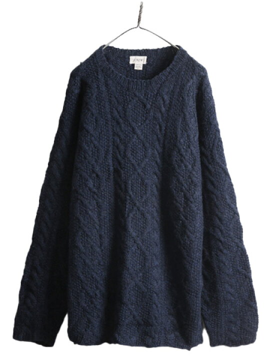 楽天市場】00s 手編み J CREW フィッシャーマン ハンドニット セーター 
