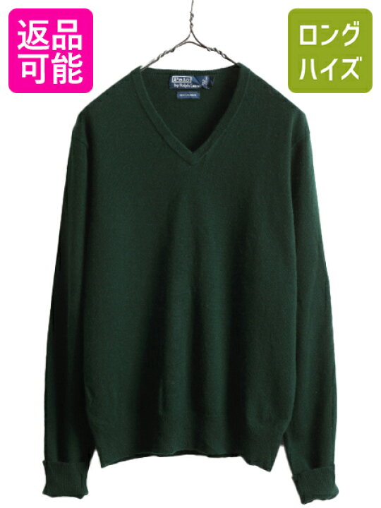 楽天市場】高級 100% カシミヤ 90s ポロ ラルフローレン Vネック  