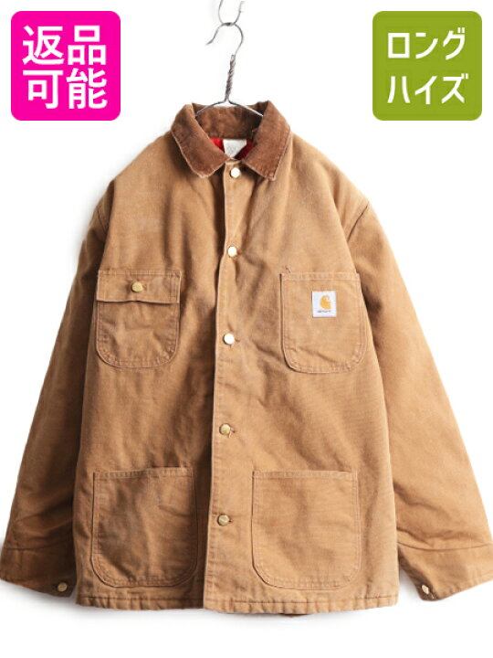 楽天市場】90s USA製 カーハート チョア コート メンズ L / オールド  