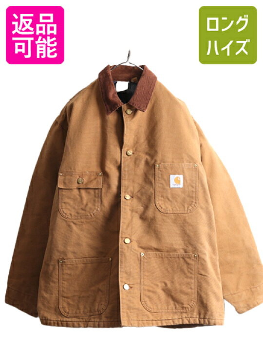 楽天市場】80s 90s USA製 カーハート チョア コート メンズ L 程 
