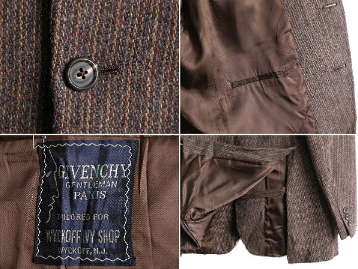 楽天市場】80s ヴィンテージ GIVENCHY ツイード テーラード ジャケット 
