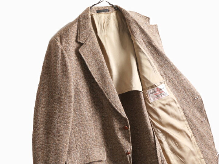 楽天市場】80s USA製 ハリスツイード テーラード ジャケット メンズ XL  