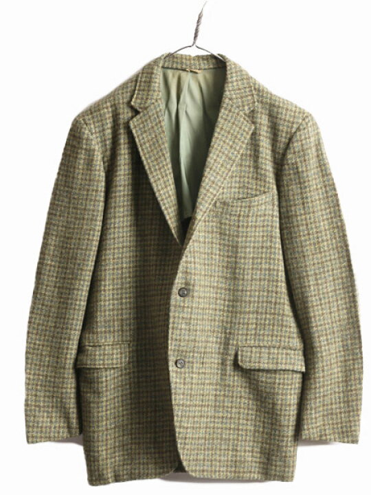 楽天市場】70s USA製 ハリスツイード テーラード ジャケット メンズ XL  