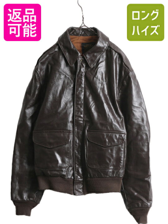 楽天市場】90s USA製 AVIREX A-2 フライト ジャケット メンズ L / 古着  