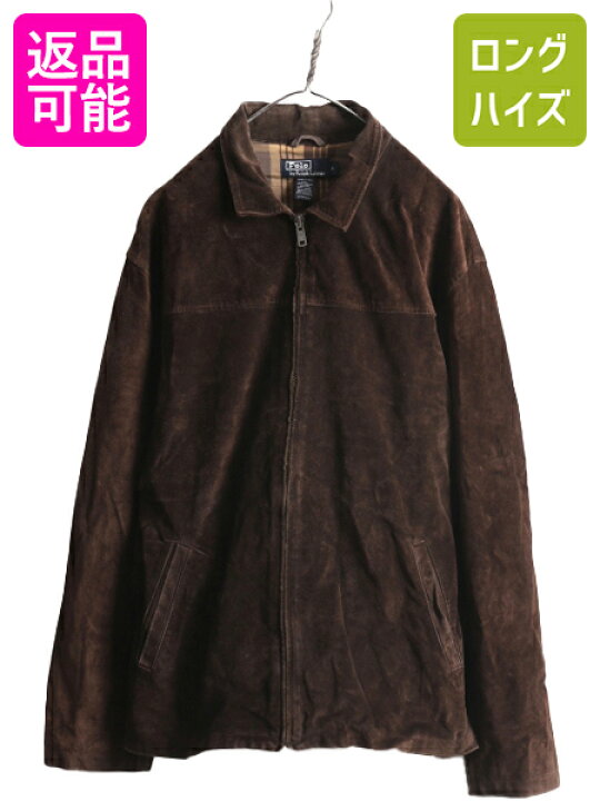 楽天市場】90s ポロ ラルフローレン 本革 スウェード レザー  