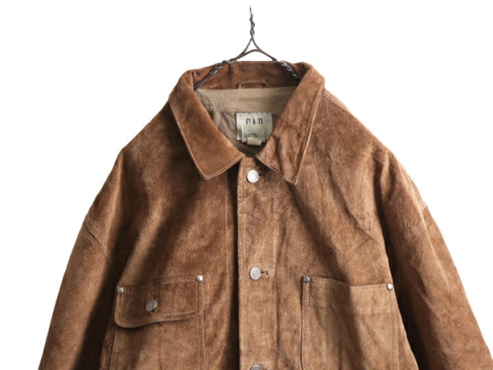 楽天市場】00s OLD GAP 本革 スウェード レザー トラッカー ジャケット  