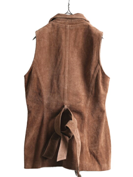 楽天市場】00s OLD GAP 本革 スウェード ロング ベスト レディース L  