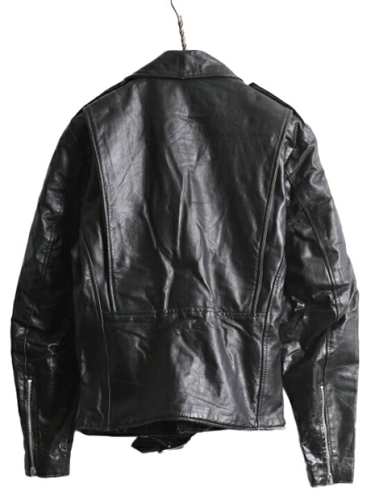 楽天市場】80s SAMBER LEATHER 本革 レザー ダブル ライダース 