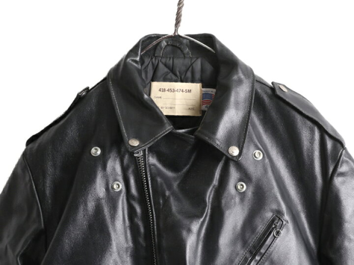 楽天市場】80s 90s USA製 ショット 本革 レザー ダブル ライダース 