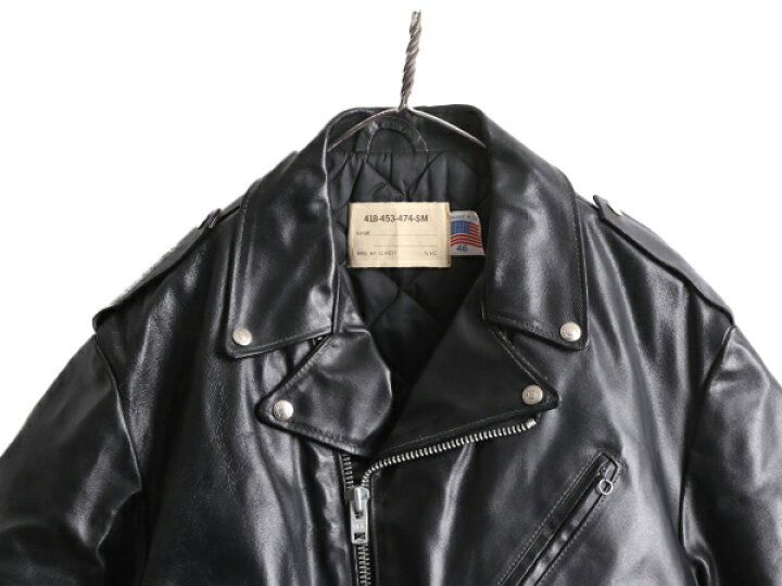 楽天市場】80s 90s USA製 ショット 本革 レザー ダブル ライダース 