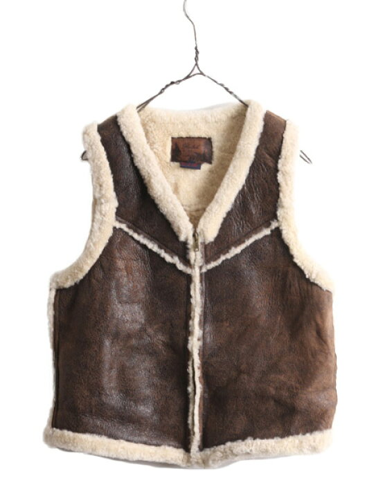 楽天市場】90s ラルフローレン ムートン ベスト レディース M / 古着  