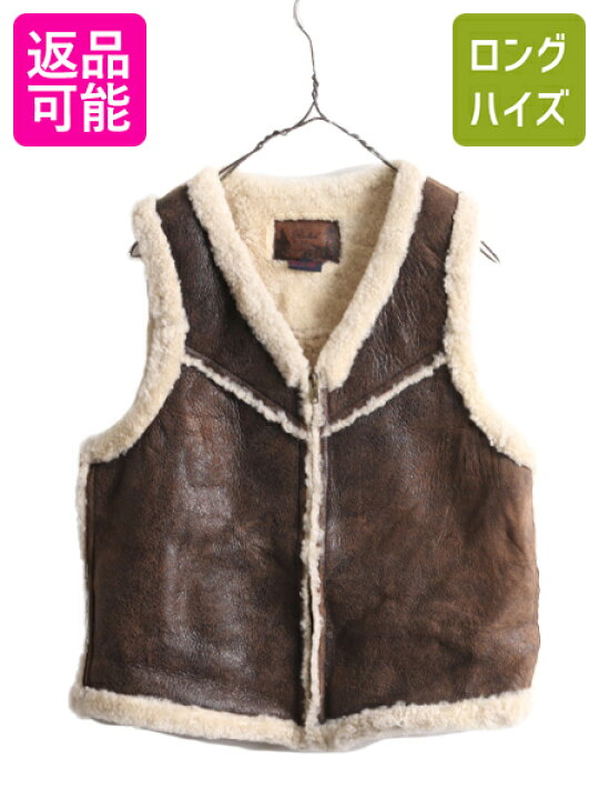 楽天市場】90s ラルフローレン ムートン ベスト レディース M / 古着  