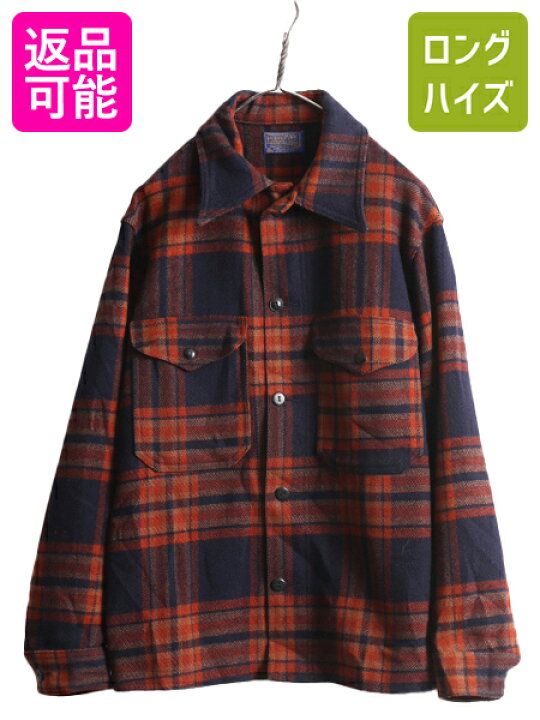 楽天市場】70s USA製 ペンドルトン チェック ウール CPO シャツ 