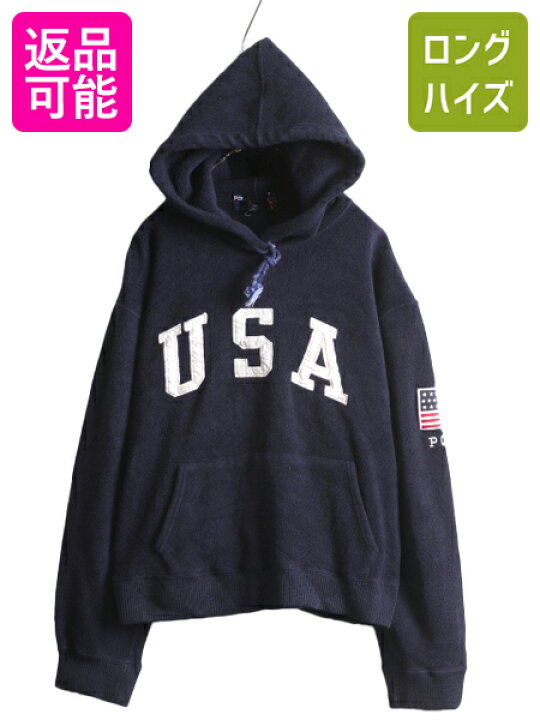 楽天市場】90s USA製 ポロスポーツ ラルフローレン フリース パーカー 