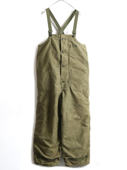 楽天市場】40s ☆ US NAVY 米軍実物 N-1 デッキ パンツ MEDIUM / 古着 