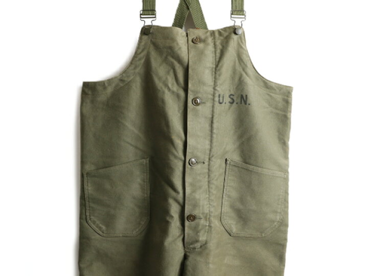 楽天市場】40s ☆ US NAVY 米軍実物 N-1 デッキ パンツ LARGE / 古着 