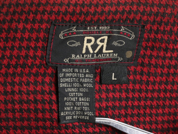 楽天市場】90s 初期タグ ☆ RRL ラルフローレン チェック ウール 