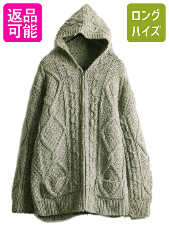 楽天市場】手編み エクアドル製 ISHKA ハンド ニット パーカー  
