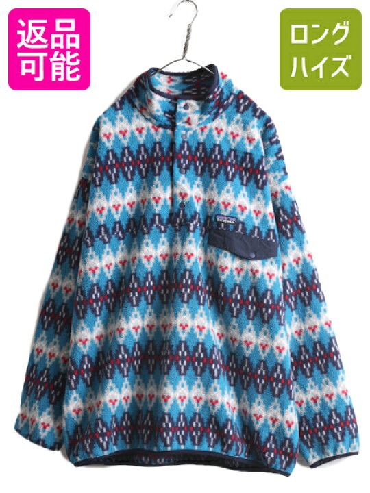 楽天市場】16年製 パタゴニア 総柄 シンチラ スナップT メンズ XXL  