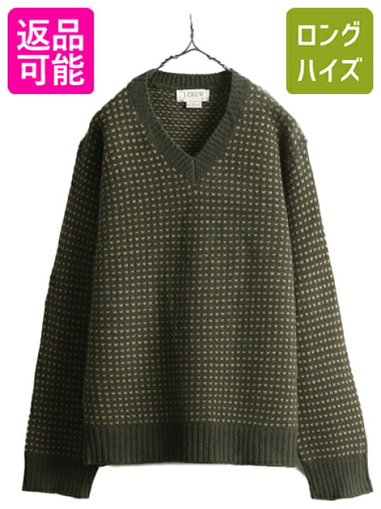 楽天市場】00s J CREW バーズアイ ラム ウール ニット セーター メンズ 