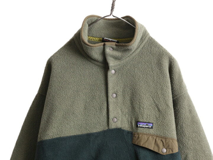 極希少☆パタゴニア ライトウェイトシンチラスナップT カーキ M 25580 