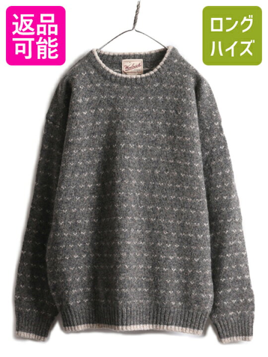 楽天市場】90s ウールリッチ バーズアイ ニット セーター メンズ L 