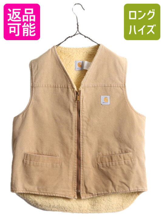 楽天市場】90s USA製 カーハート 裏 ボア ダック ベスト メンズ XL  