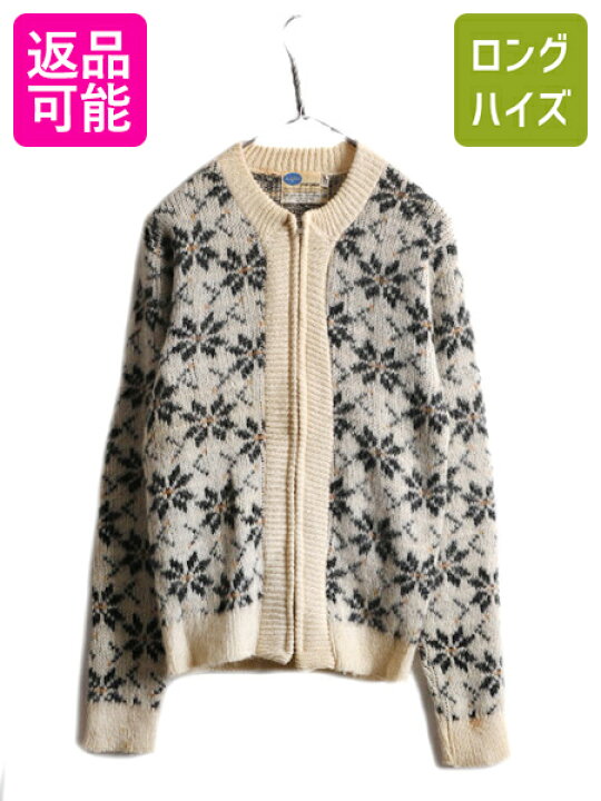 楽天市場】60s USA製 ☆ ピルグリム ノルディック フルジップ モヘア  