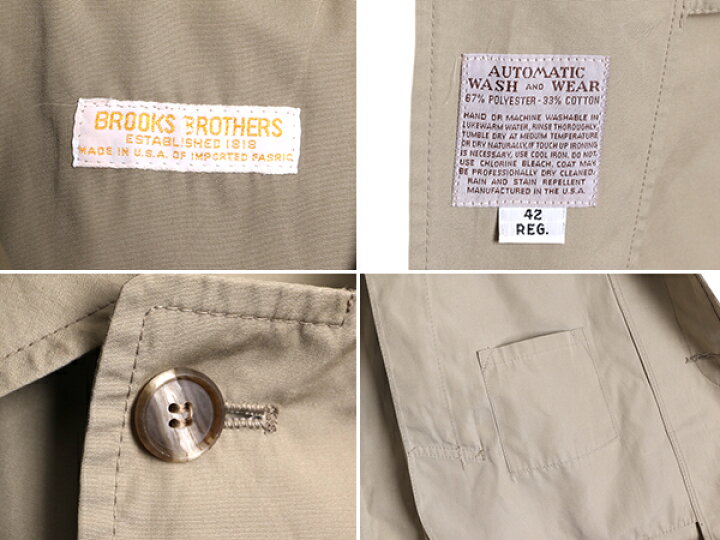 楽天市場】70s USA製 ☆ ブルックスブラザーズ ステンカラー コート  