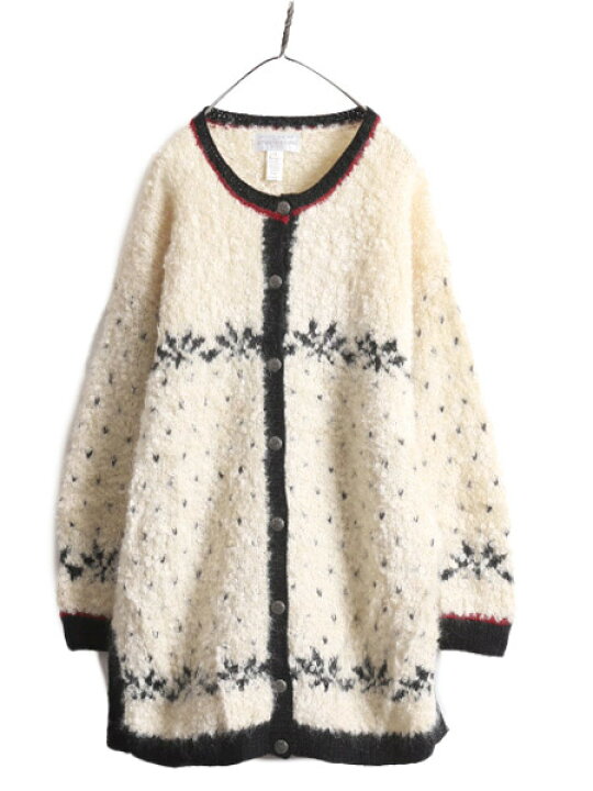 楽天市場】手編み 90s JONES NEW YORK 総柄 ハンド ニット ロング 