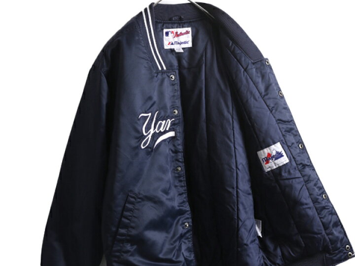楽天市場】90s MLB オフィシャル Majestic ヤンキース 中綿 ナイロン 