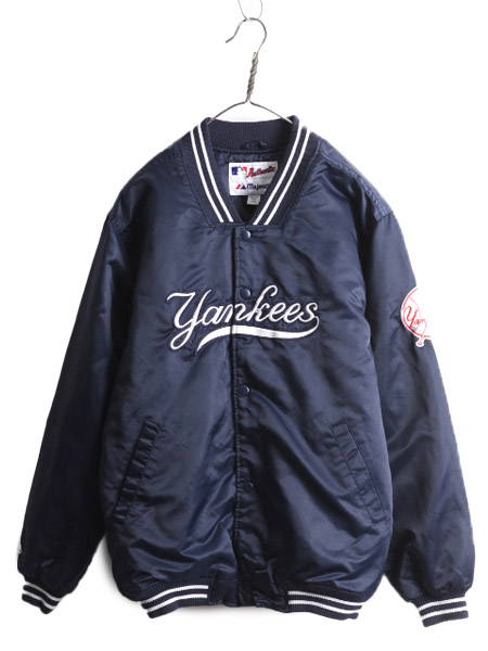 楽天市場】90s MLB オフィシャル Majestic ヤンキース 中綿 ナイロン