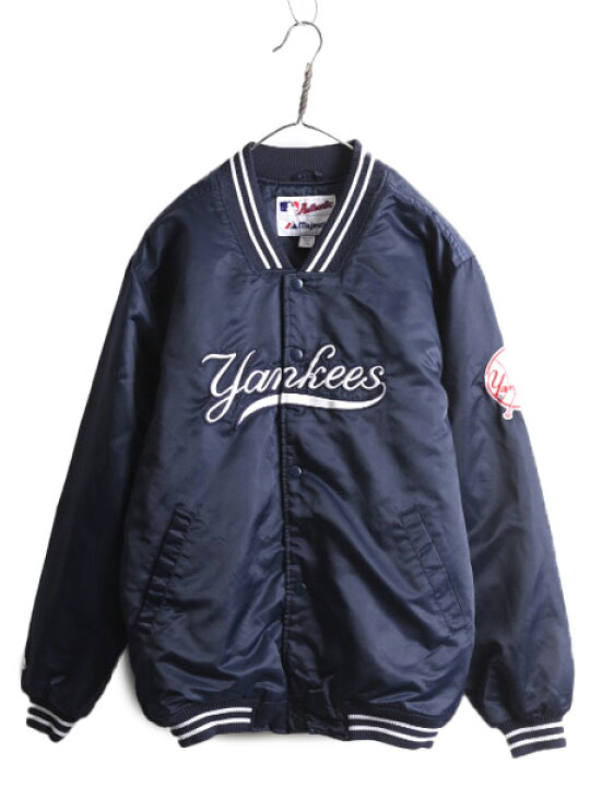 楽天市場】90s MLB オフィシャル Majestic ヤンキース 中綿 ナイロン  