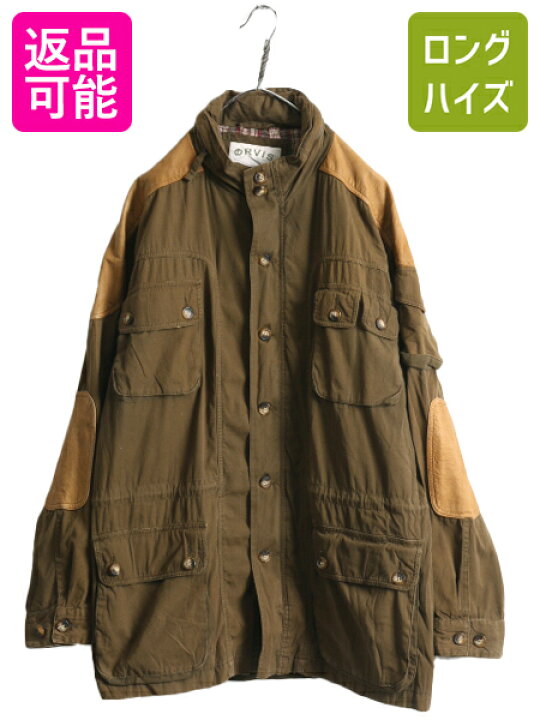 楽天市場】00s オービス 本革 レザー 切替 ハンティング ジャケット 