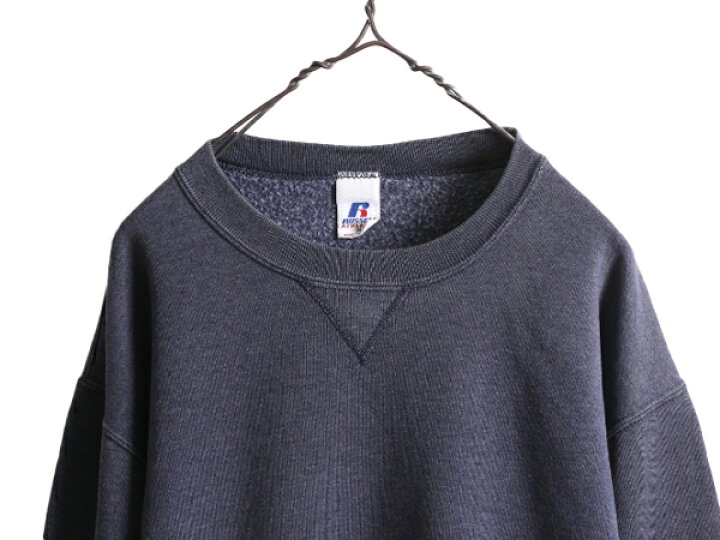 楽天市場】00s ラッセル 無地 前V スウェット メンズ レディース M  